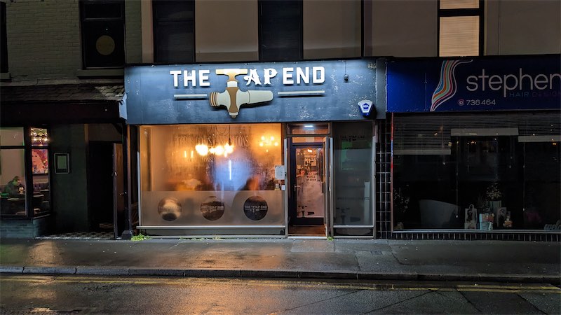 Exterior photo of the Tap End pub in Ashton, Preston