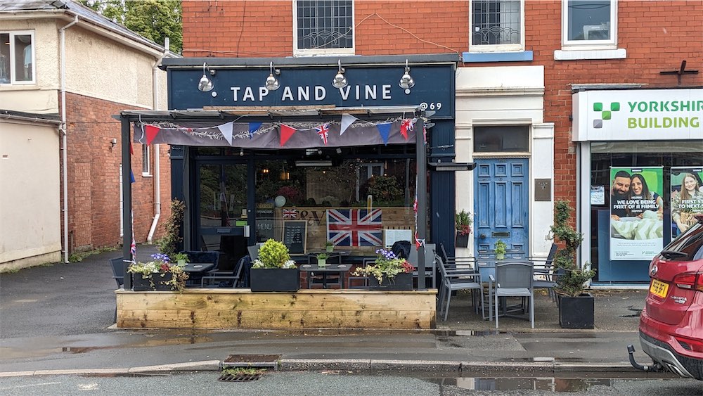 Exterior photo of The Tap & Vine in Penwortham, Preston