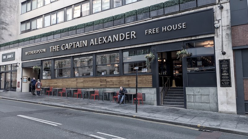 Exterior photo of the Captain Alexander, Liverpool