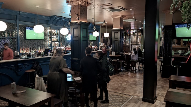 Interior photo of the Fly, Liverpool