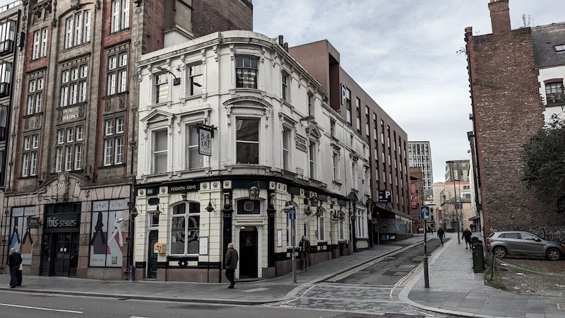 Exterior photo of the Vernon Arms, Liverpool