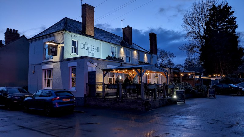 Exterior photo of the Blue Bell Inn at Rothley