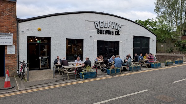Exterior photo of the Delphic Brewing, Newbury